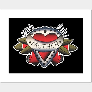 Mother Heart Tattoo Design Posters and Art